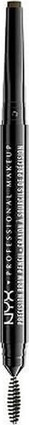 Eyebrow Pencil NYX Precision Brow Pencil Dual Ended with Flat Tip Pencil and Spoolie Brush Vegan Formula Shade Espresso 05