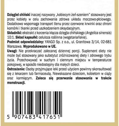 Capsules Yango Vitamin