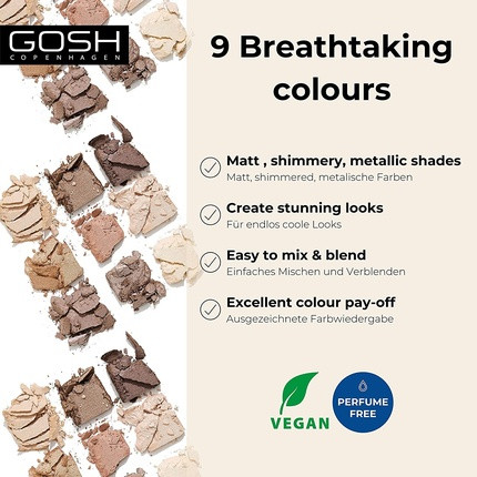 Eyeshadow Palette Gosh Copenhagen Eyedentity Vegan