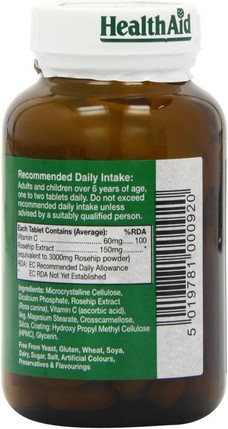 Vegan Tablets Health Aid Rosehip Hagebutte