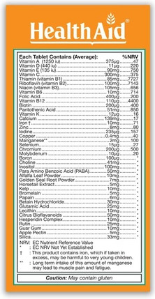 Tablets Health Aid Healthy Mega Prolong Release Vegetarian