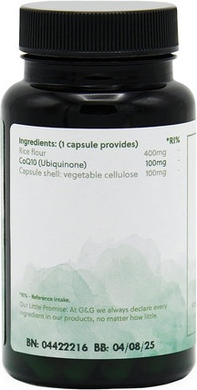 Ubiquinone 100mg G&G Vitamins