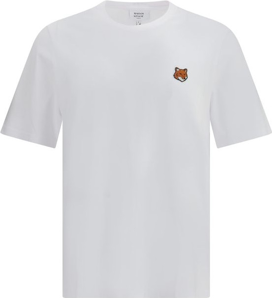 White Cotton T-Shirt Maison Kitsuné