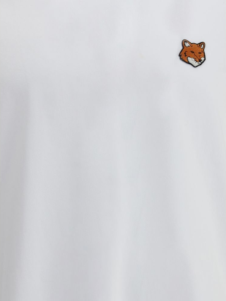 White Cotton T-Shirt Maison Kitsuné