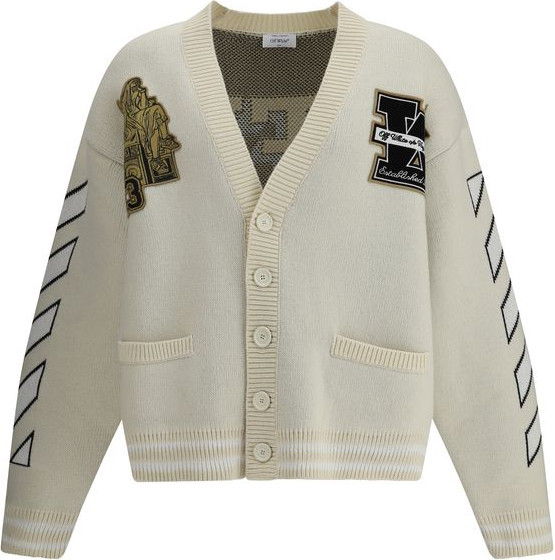 Cardigan Off-White Moon Vars Knit Cardigan