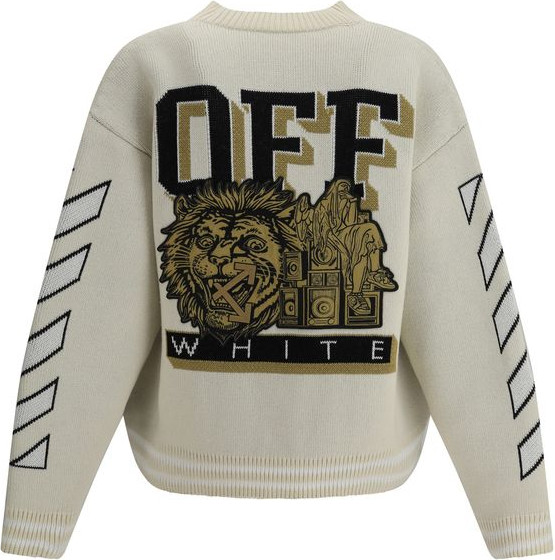 Cardigan Off-White Moon Vars Knit Cardigan
