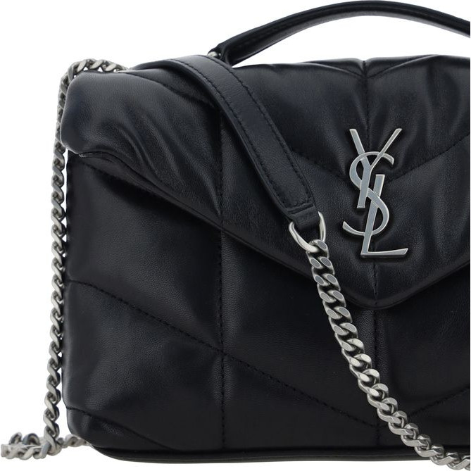 Сумка на плечо Saint Laurent Черная из кожи ягненка Ovis Aries Aries