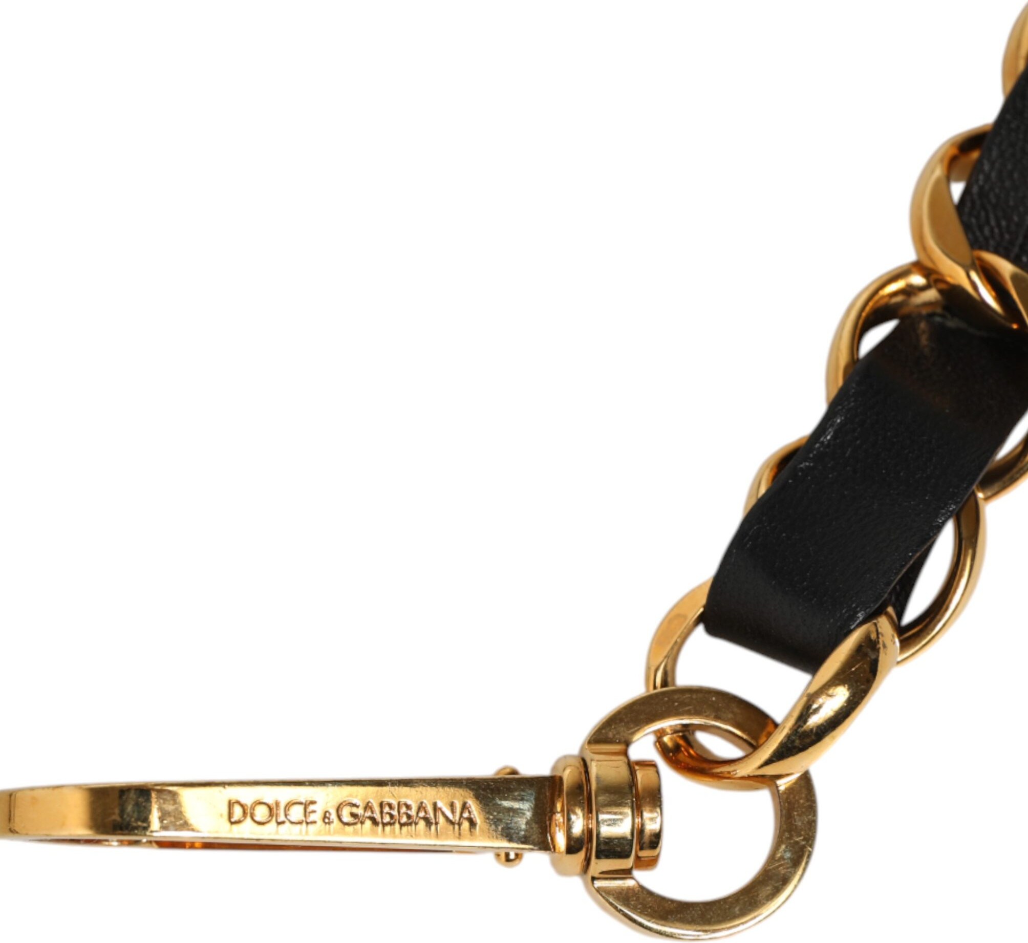 Shoulder Strap Dolce & Gabbana Black Leather