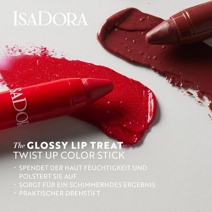Lip Gloss Isadora The Glossy Lip Treat Twist Up Color Stick Lovely Lavender 18