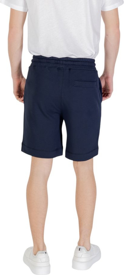Шорты Bermuda из синего хлопка от Hugo Boss