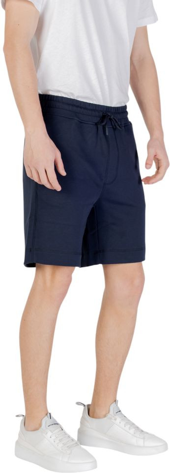 Шорты Bermuda из синего хлопка от Hugo Boss