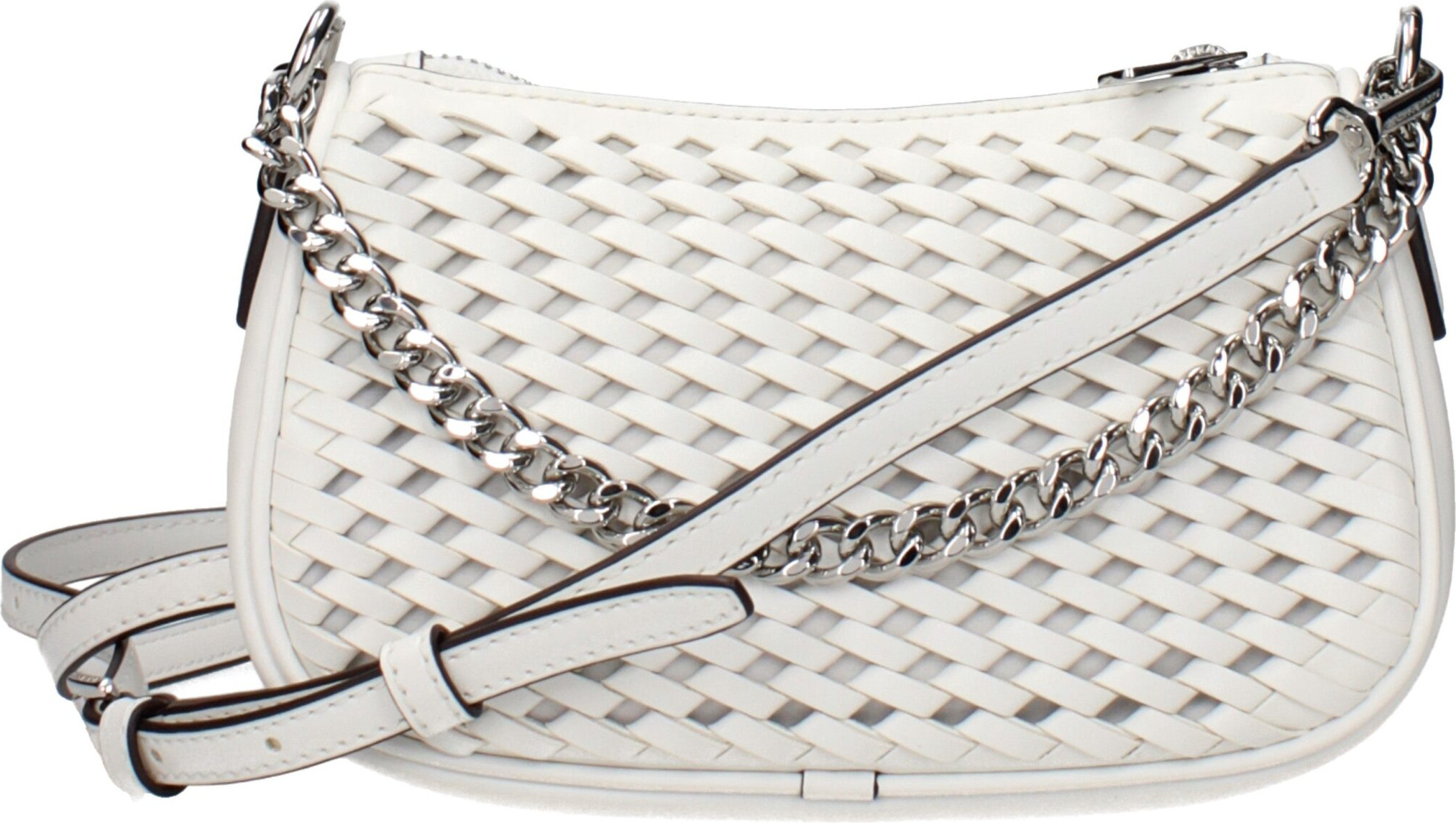 White Leather Handbag Michael Kors