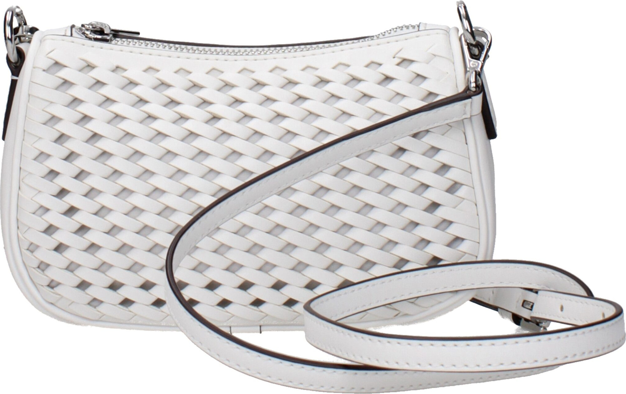 White Leather Handbag Michael Kors