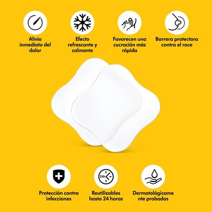 Hydrogel Patches Medela zur Schmerzlinderung und Kühlung wunden Brustwarzen