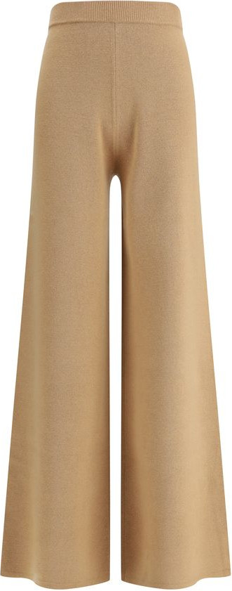 Брюки Max Mara Бежевые Шерстяные Повседневные