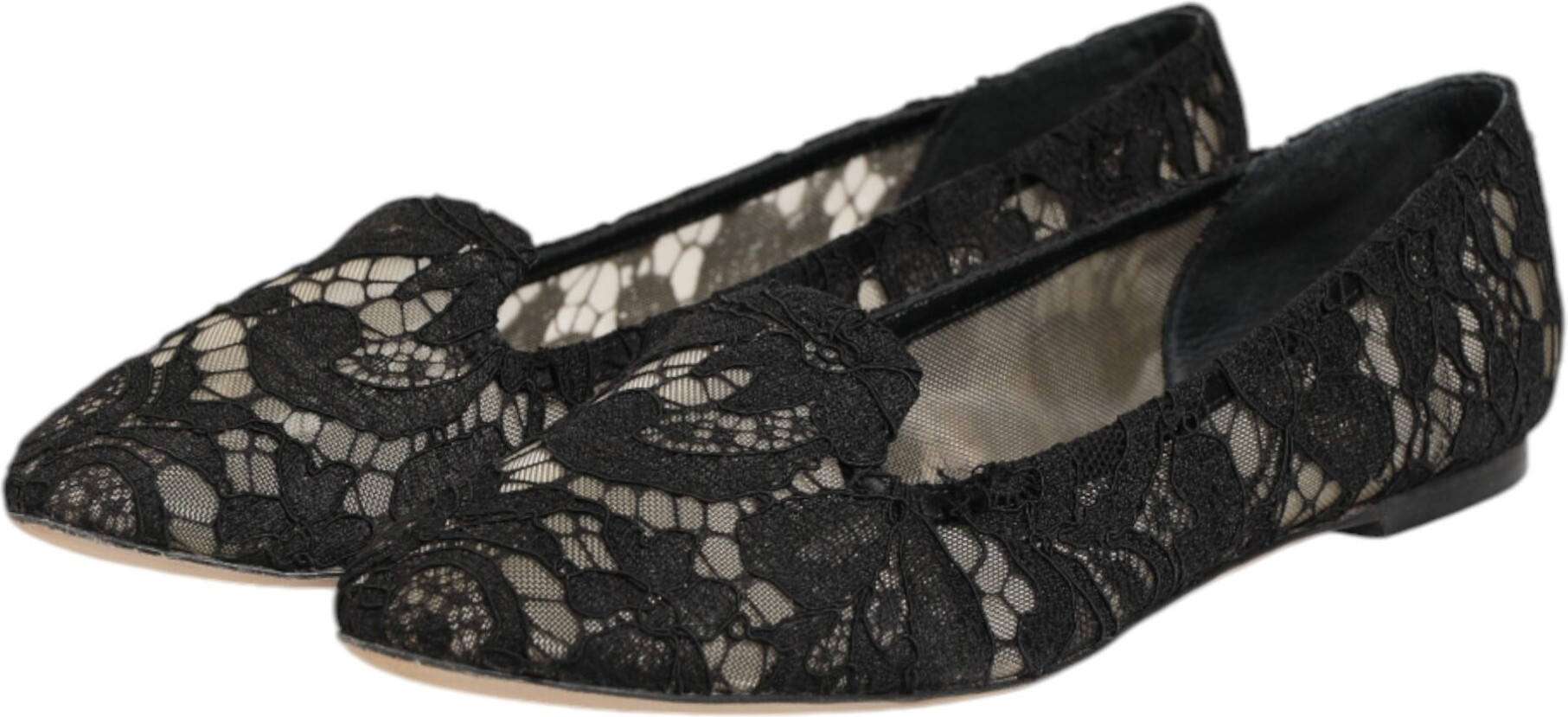 Черные туфли-лодочки Taormina Lace Dolce & Gabbana