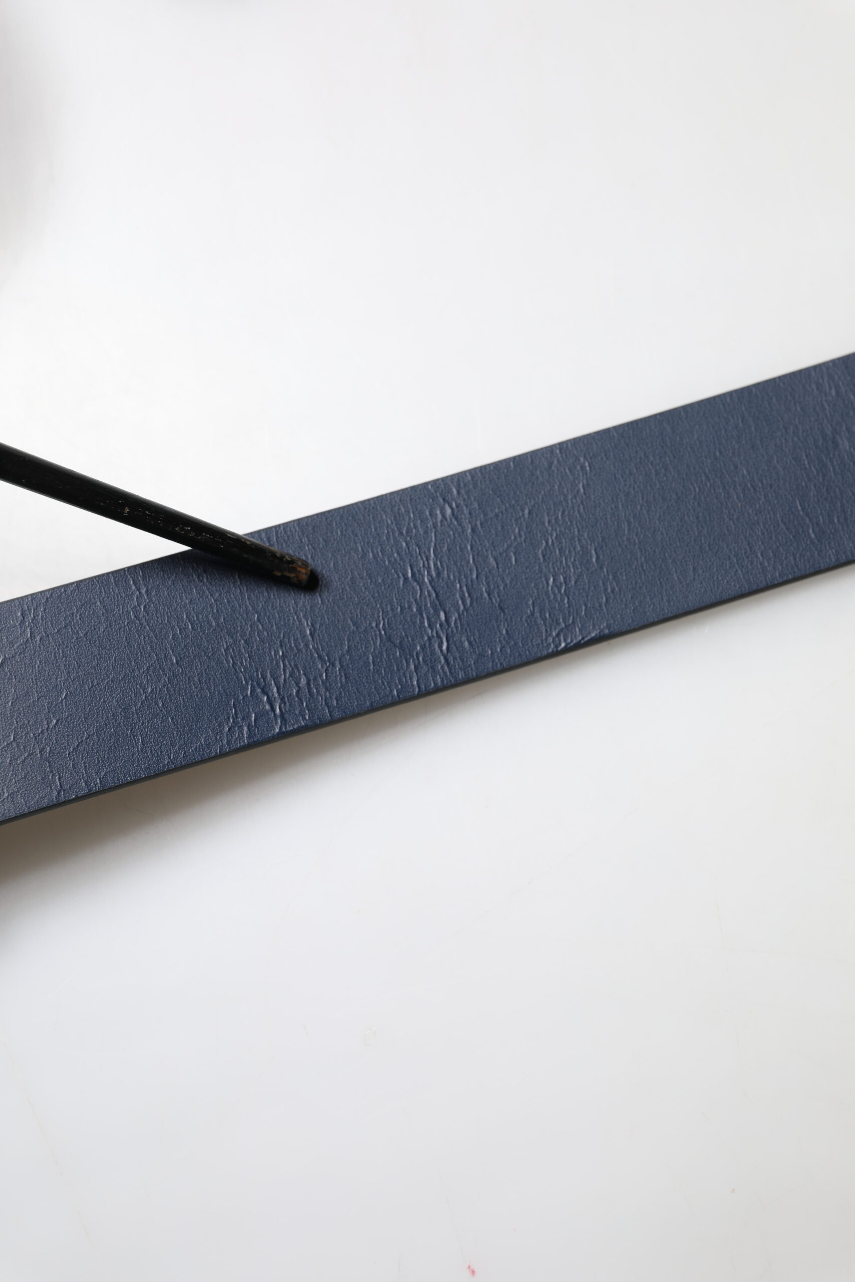Blue Leather Classic Metal Logo Buckle Belt Dolce & Gabbana