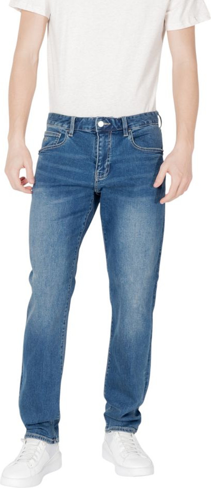 Синие узкие джинсы Armani Exchange из хлопка