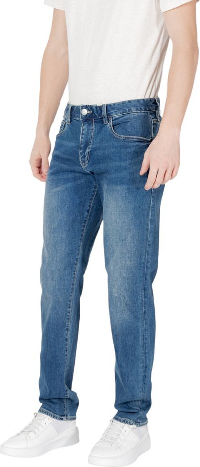 Синие узкие джинсы Armani Exchange из хлопка