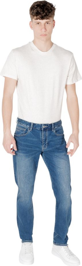 Синие узкие джинсы Armani Exchange из хлопка
