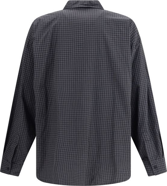 Balenciaga Black Wool Pattern Shirt
