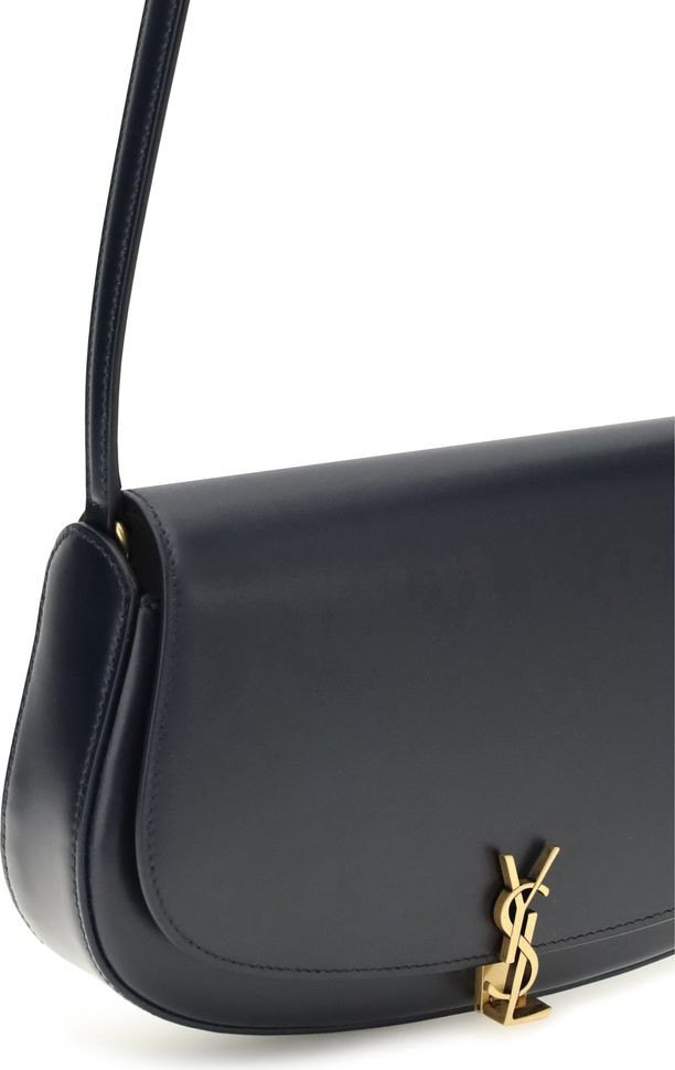 Blue Calf Leather Bos Taurus Shoulder Bag