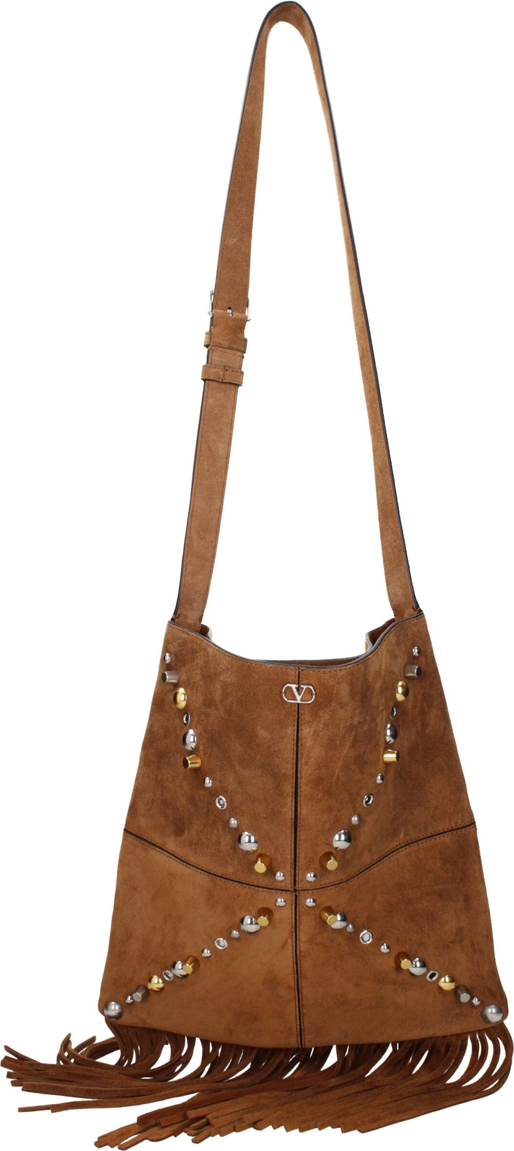 Valentino Garavani Brown Leather Crossbody Bag