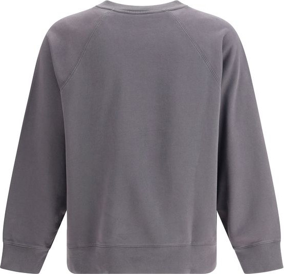 Gray Cotton Sweatshirt Maison Kitsuné