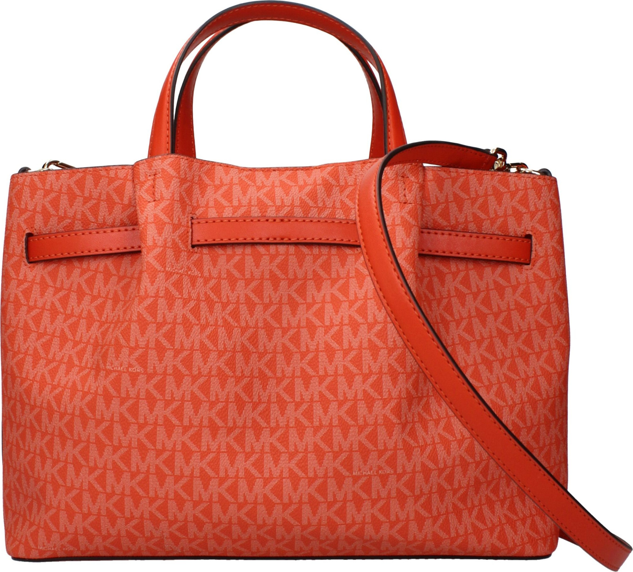 Оранжевая тканевая сумка Michael Kors