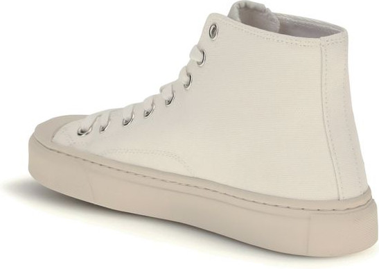 White Cotton High Top Sneakers Vivienne Westwood