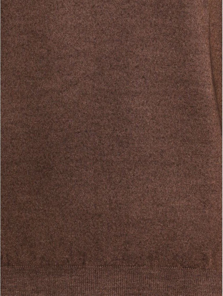 Brown Wool Turtleneck Cruciani