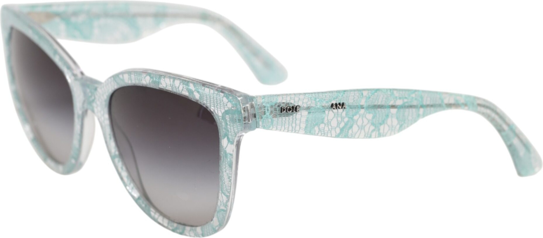 Dolce & Gabbana DG4190 Очки-солнцезащитные прямоугольные с синим кружевом из ацетата