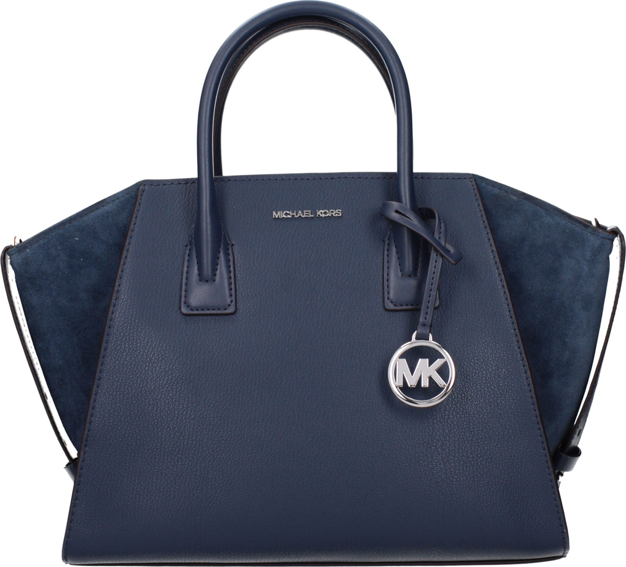 Синие кожаные сумки Michael Kors