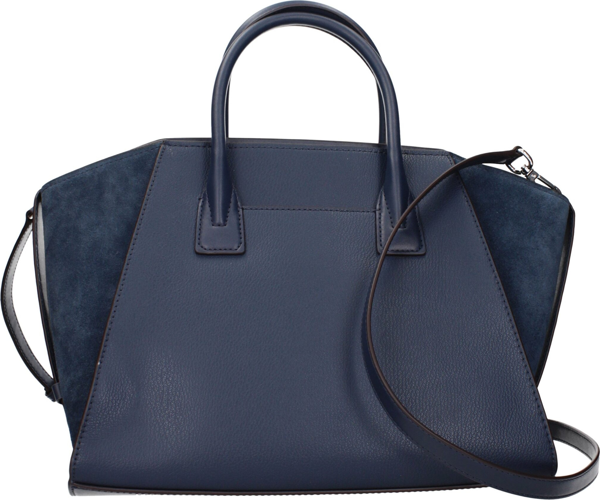 Синие кожаные сумки Michael Kors