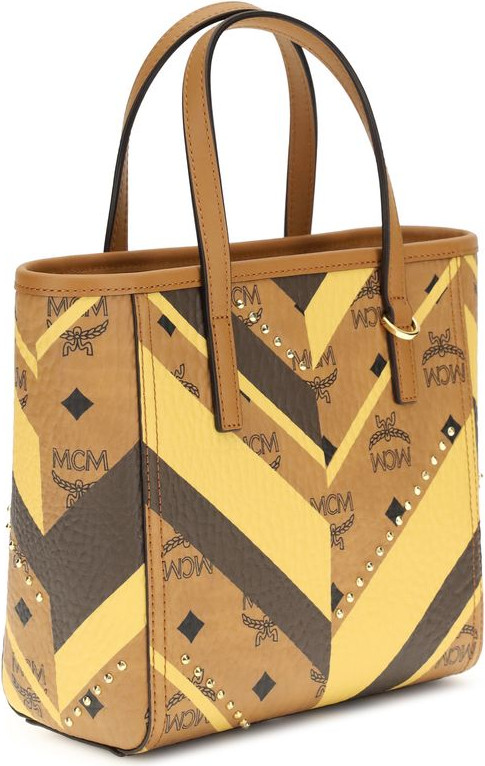 MCM multicolor fabric shoulder bag