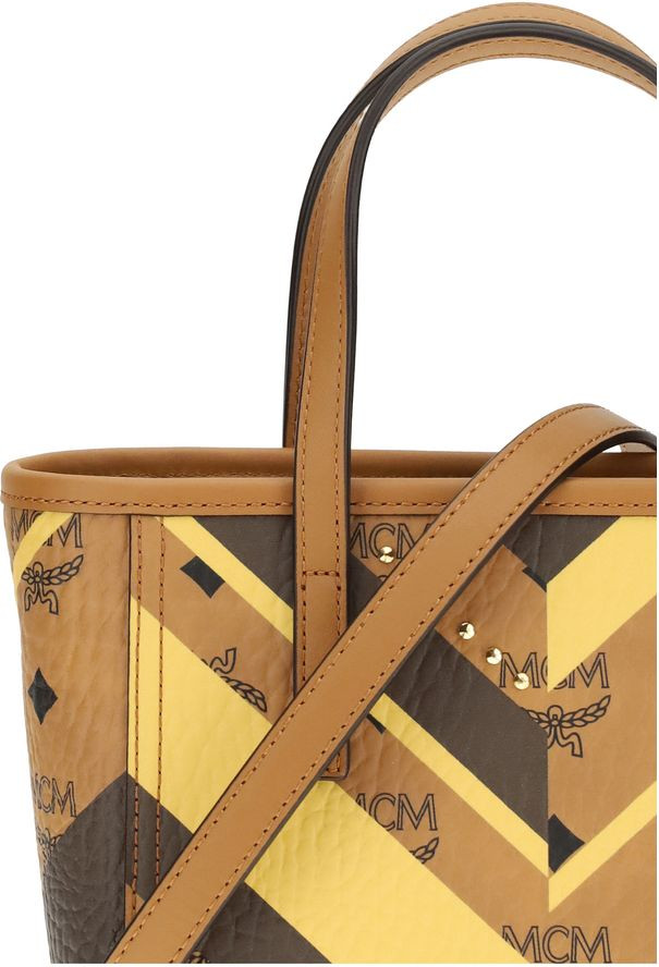 MCM multicolor fabric shoulder bag
