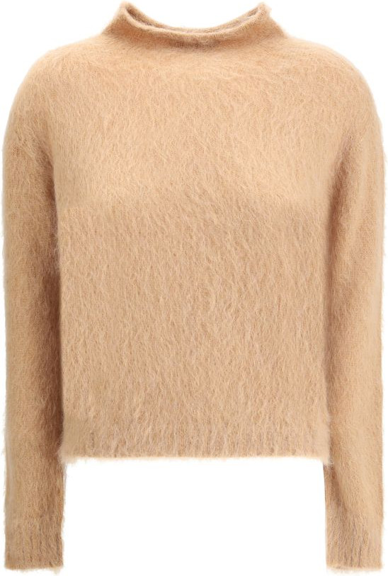 Max Mara Коричневый водолазка из полиамида