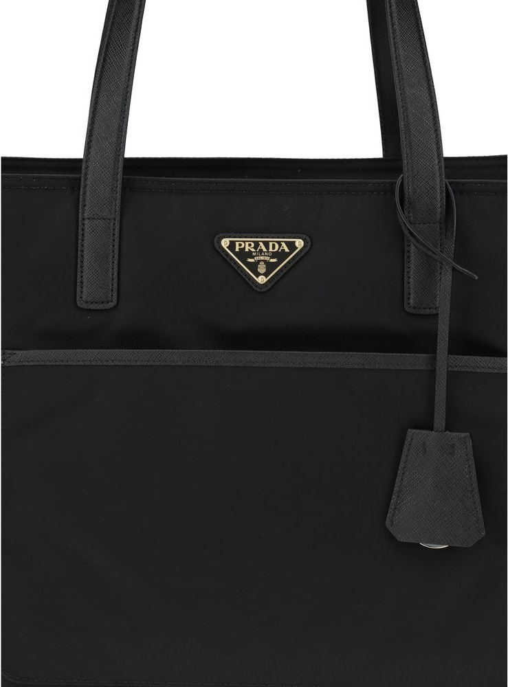 Black Nylon Shoulder Bag Prada
