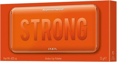 Kosmetiktasche Pupa Milano Strong Cosmetic Bag Orange Gesichts- und Augenpalette
