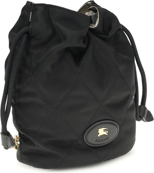 Black Nylon Backet Bag Burberry
