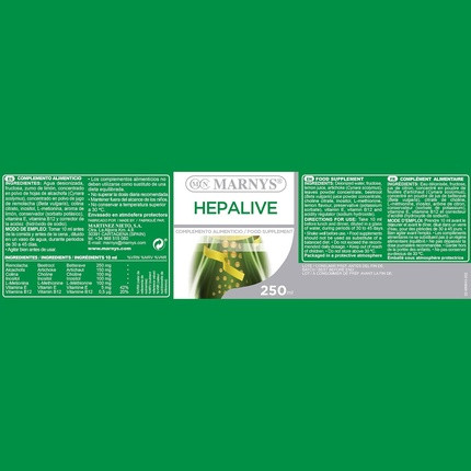 Пищевая добавка Marny's Hepalive Detox для нормальной работы печени и желудочно-кишечного тракта