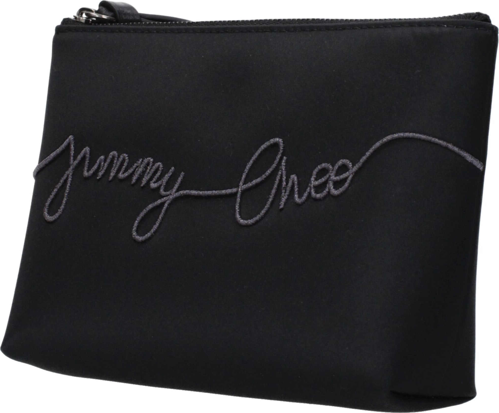 Black Satin Clutch Bag