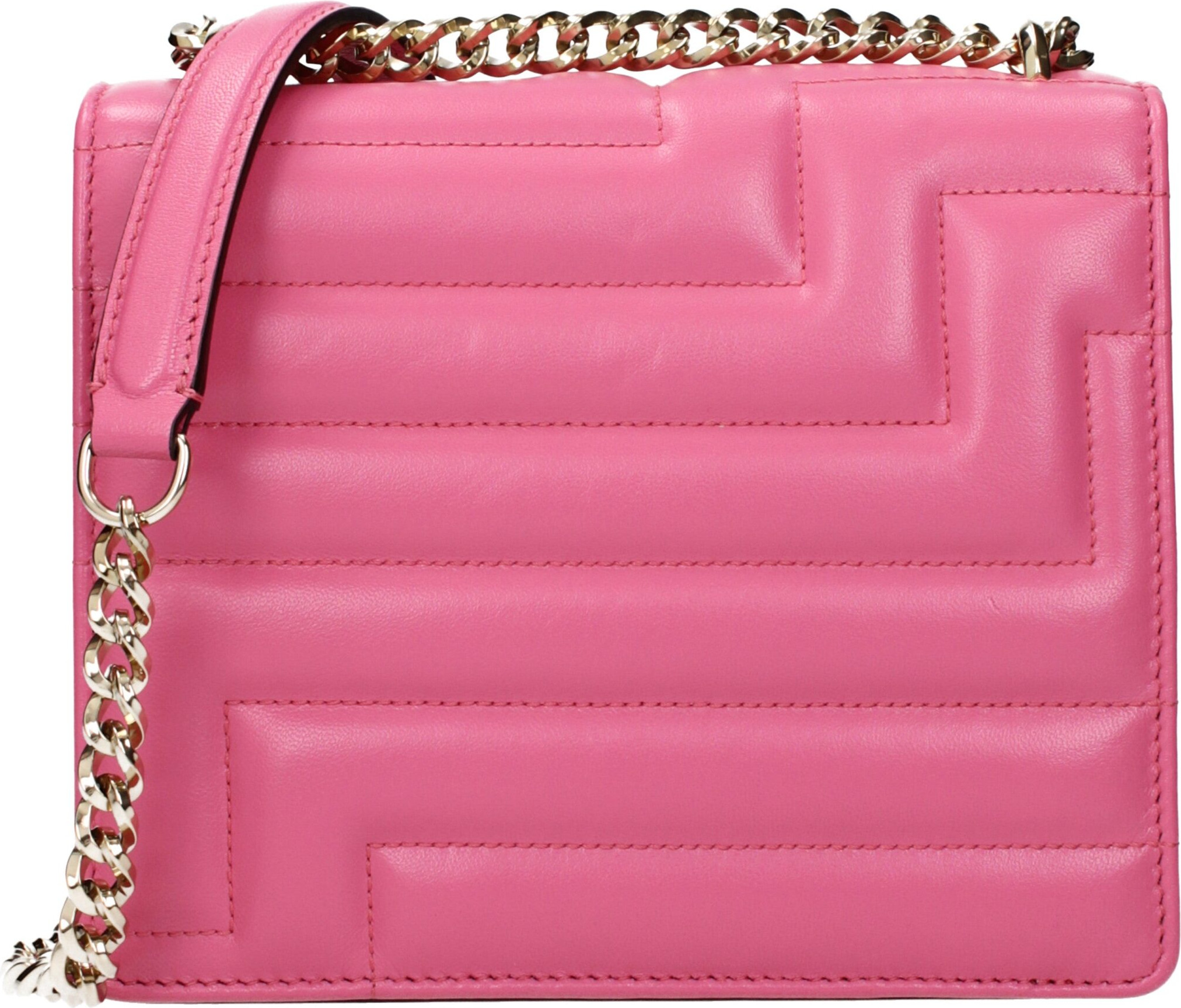 Розовая кожаная сумка на плечо Jimmy Choo