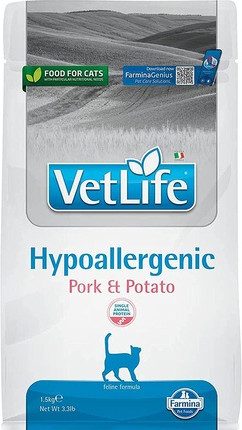 Farmina Vet Life Hypoallergenes Schweinefleisch & Kartoffel Katzenfutter
