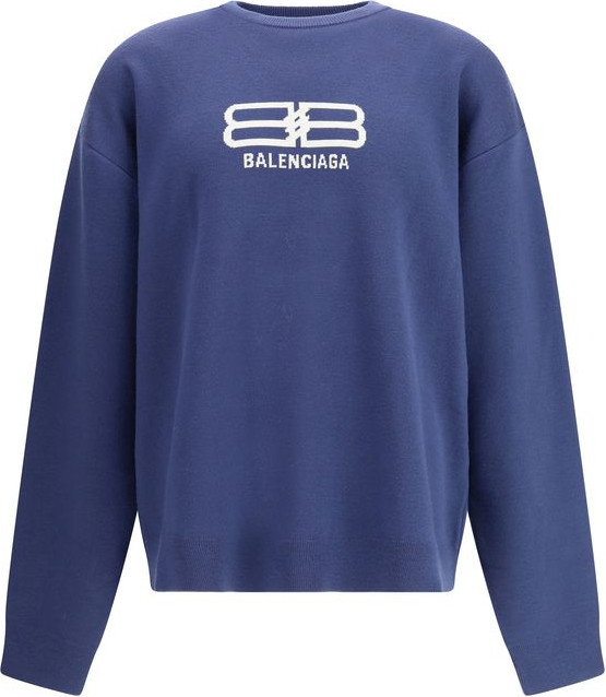 Blue Wool Sweatshirt by Balenciaga
