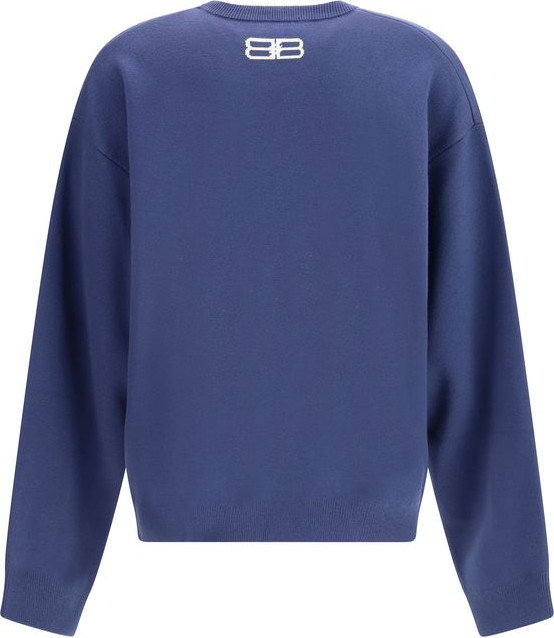 Blue Wool Sweatshirt by Balenciaga