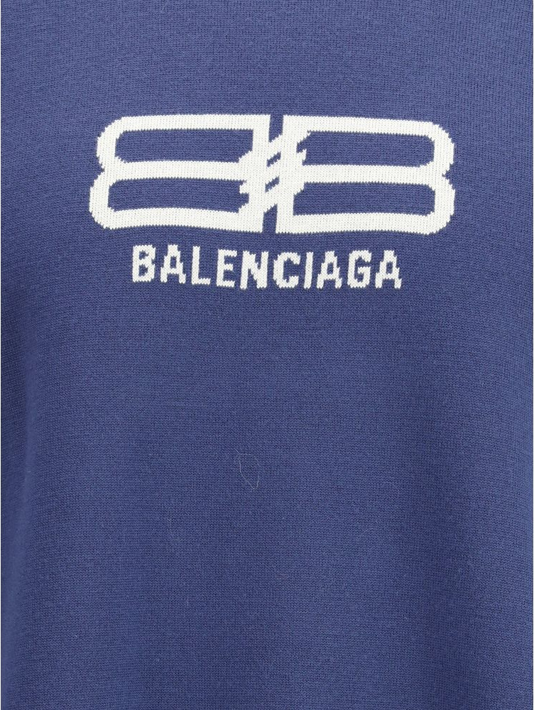 Blue Wool Sweatshirt by Balenciaga
