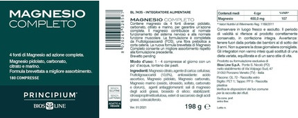 Tablets Biosline Principium Magnesium Complete Patented with Best Absorption
