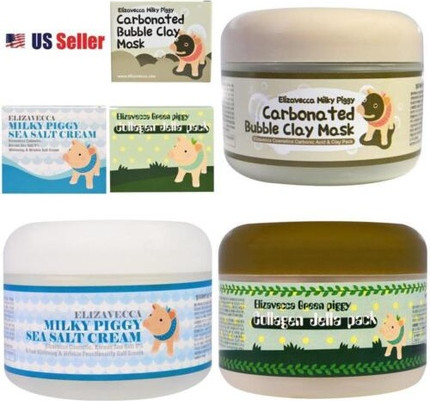 Reinigende Maske Elizavecca Milky Piggy Carbonated Bubble Mask Meersalz Kollagen Jella