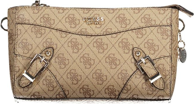 Бежевая полиэтиленовая сумка Guess Shoes